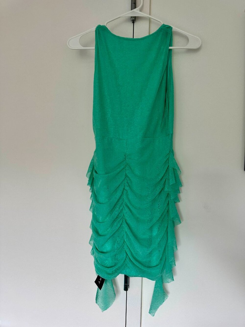Green Ruched Dress (NWT) - Picture 3 of 5